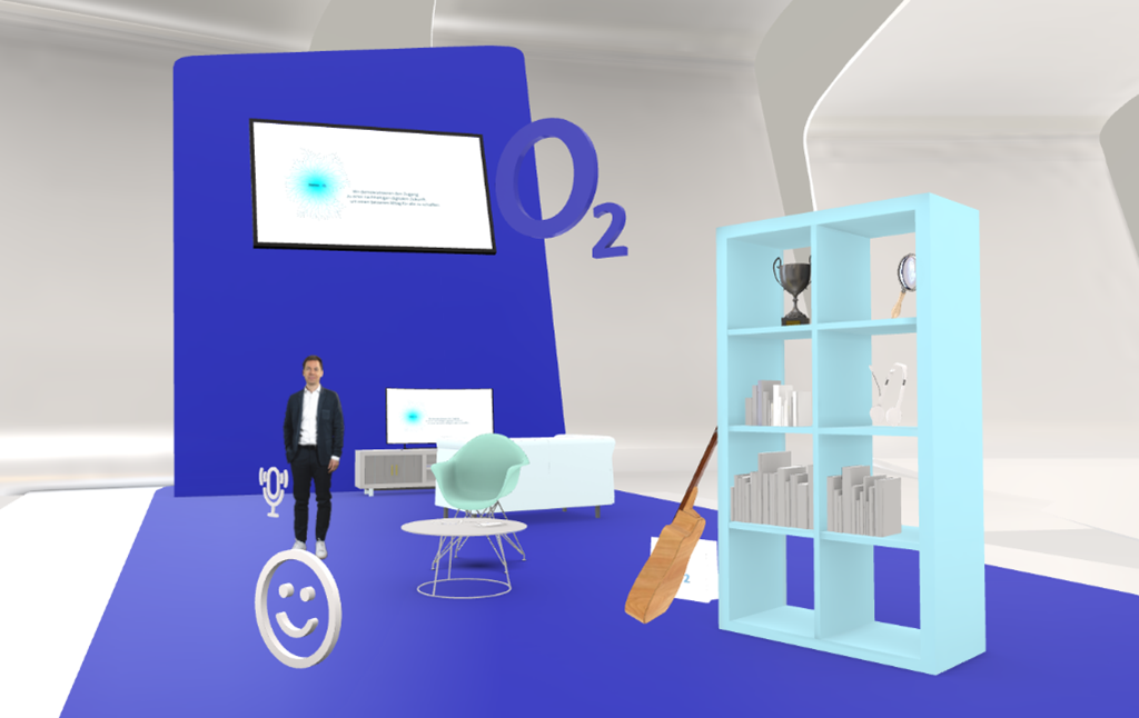 Online Team Event Booth at an online team event by Telefonica
