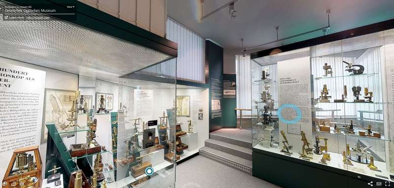 360° Tours & 3D Spaces optical museum 360 virtual tour