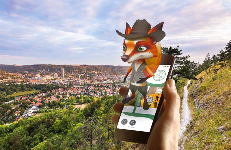 Tourism 3D Apps Mixed reality fox in tourism app