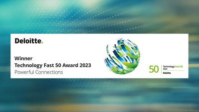 Deloitte Award Banner "Winner Fast 50"