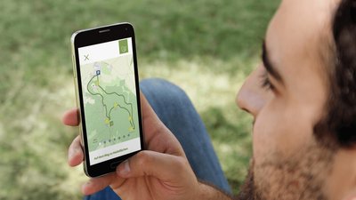 person using the Green Belt app
